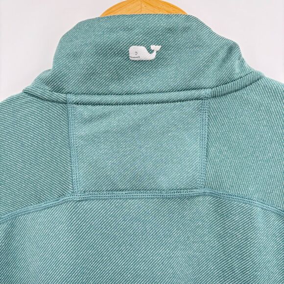 Vineyard Vines Performance 1/4 Zip Pullover in Green, Sz Medium, Preppy Nautical - Picture 7 of 9